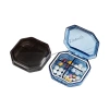 A new Nordic-style portable mini compartment-sealed large-capacity one-week morning and evening pill and capsule dispensing box Item Picture